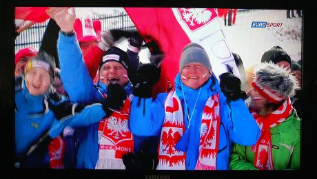 Podczas pobytu na skoczni w Predazzo w 2012r.